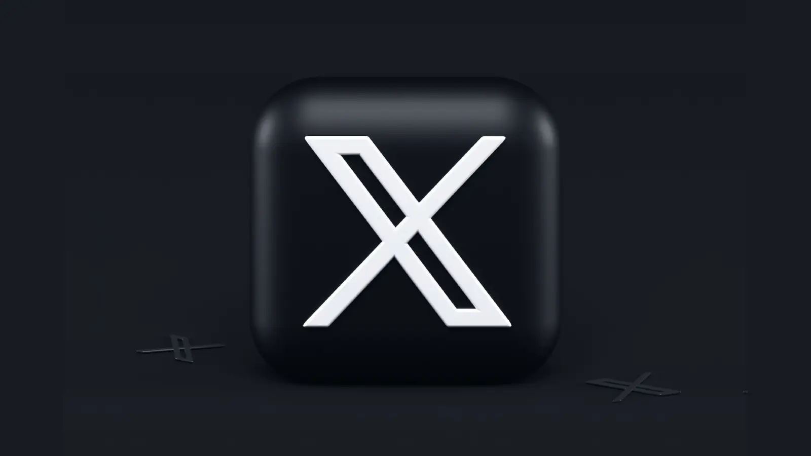 X - Twitter 3d logo